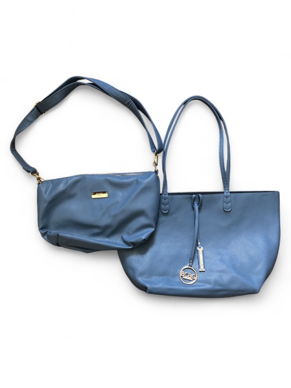 NWOT BCBG Blue Tote + Shoulder/Crossbody Bag